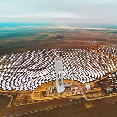 Concentrated Solar Power plant detail