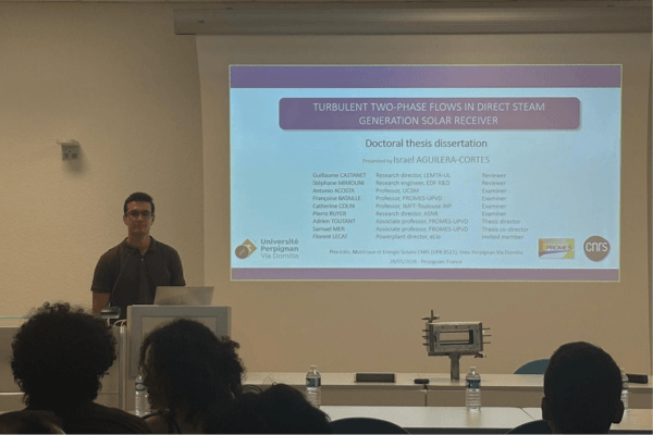 Presentation of Israel Aguilera's thesis